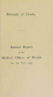 view [Report 1953] / Medical Officer of Health, Crosby Borough.