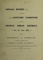 view [Report 1911] / Medical Officer of Health, Crowle U.D.C.