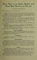 view [Report 1914] / Medical Officer of Health, Crowle U.D.C.