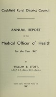 view [Report 1947] / Medical Officer of Health, Cuckfield R.D.C.