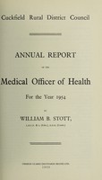 view [Report 1954] / Medical Officer of Health, Cuckfield R.D.C.