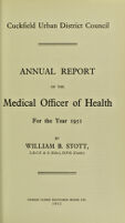 view [Report 1951] / Medical Officer of Health, Cuckfield U.D.C.