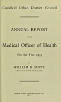view [Report 1953] / Medical Officer of Health, Cuckfield U.D.C.