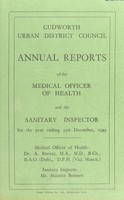 view [Report 1949] / Medical Officer of Health, Cudworth U.D.C.