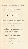 view [Report 1930] / School Medical Officer of Health, Cumberland County Council.