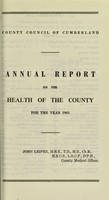 view [Report 1963] / Medical Officer of Health, Cumberland County Council.