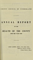 view [Report 1965] / Medical Officer of Health, Cumberland County Council.