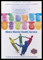 view Metro mental health service : for lesbian, gay and bisexual people across South East London / Metro.