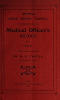 view [Report 1908] / Medical Officer of Health, Darfield U.D.C.