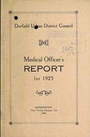 view [Report 1923] / Medical Officer of Health, Darfield U.D.C.