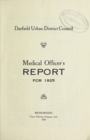 view [Report 1925] / Medical Officer of Health, Darfield U.D.C.