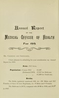 view [Report 1919] / Medical Officer of Health, Darlaston U.D.C.