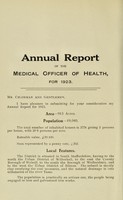 view [Report 1923] / Medical Officer of Health, Darlaston U.D.C.