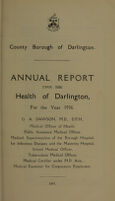 view [Report 1936] / Medical Officer of Health, Darlington County Borough.