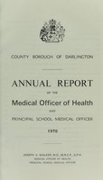 view [Report 1970] / Medical Officer of Health, Darlington County Borough.