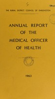 view [Report 1963] / Medical Officer of Health, Darlington R.D.C.