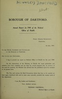 view [Report 1940] / Medical Officer of Health, Dartford Borough.