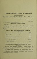 view [Report 1925] / Medical Officer of Health, Dartford U.D.C.