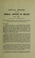 view [Report 1914] / Medical Officer of Health, Clifton Dartmouth Hardness (i.e. Dartmouth) Borough.