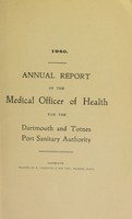 view [Report 1940] / Port Medical Officer of Health, Dartmouth and Totnes Port Health Authority.