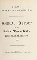 view [Report 1910] / Medical Officer of Health, Darton U.D.C.