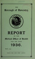 view [Report 1936] / Medical Officer of Health, Daventry R.D.C.