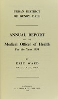 view [Report 1951] / Medical Officer of Health, Denby Dale U.D.C.