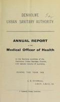 view [Report 1919] / Medical Officer of Health, Denholme U.D.C.