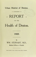 view [Report 1925] / Medical Officer of Health, Denton U.D.C.