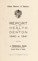 view [Report 1940-1941] / Medical Officer of Health, Denton U.D.C.