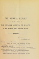 view [Report 1904] / Medical Officer of Health, Depwade R.D.C.