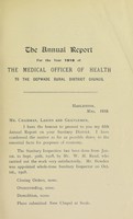 view [Report 1918] / Medical Officer of Health, Depwade R.D.C.