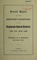 view [Report 1938] / Medical Officer of Health, Depwade R.D.C.