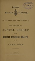 view [Report 1895] / Medical Officer of Health, Derby County Borough.