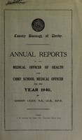 view [Report 1940] / Medical Officer of Health, Derby County Borough.