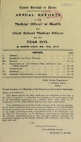 view [Report 1943] / Medical Officer of Health, Derby County Borough.