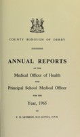 view [Report 1965] / Medical Officer of Health, Derby County Borough.