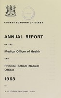 view [Report 1968] / Medical Officer of Health, Derby County Borough.