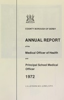 view [Report 1972] / Medical Officer of Health, Derby County Borough.