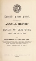 view [Report 1898] / Medical Officer of Health, Derbyshire County Council.