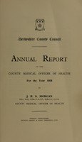 view [Report 1958] / Medical Officer of Health, Derbyshire County Council.