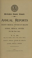 view [Report 1927] / Medical Officer of Health and School Medical Officer of Health, Derbyshire County Council.