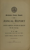 view [Report 1931] / Medical Officer of Health and School Medical Officer of Health, Derbyshire County Council.