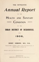 view [Report 1906] / Medical Officer of Health, Desborough U.D.C.