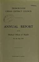 view [Report 1945] / Medical Officer of Health, Desborough U.D.C.