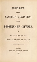 view [Report 1894] / Medical Officer of Health, Devizes Borough.