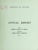 view [Report 1958] / Medical Officer of Health, Devizes Borough.