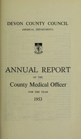 view [Report 1953] / Medical Officer of Health, Devon County Council.