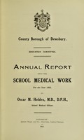 view [Report 1923] / School Medical Officer of Health, Dewsbury County Borough.