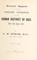 view [Report 1911] / Medical Officer of Health, Diss U.D.C.